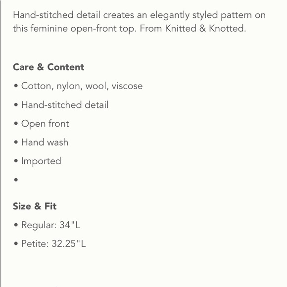 Anthropologie Emmia Hand Stitched Cardigan Monogram - Picture 14 of 14